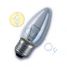 Лампа OSRAM B 40W E27 прозрачная свеча (4008321788580)