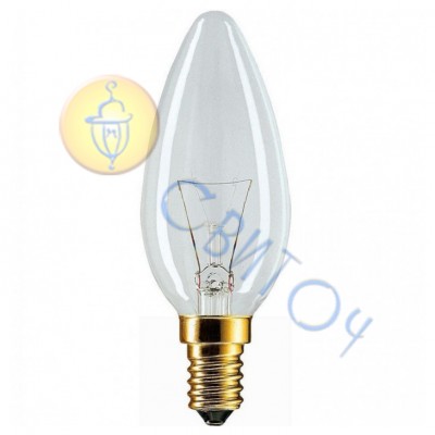 Лампа PILA B-35 Е14 40W прозрачная свеча (926000006851)