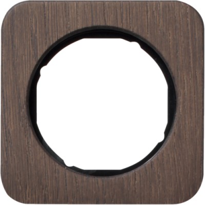 Рамка Berker 1-кратна, дуб/чорний, дерево, R. 1 (10112354)