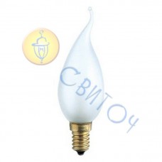 Лампа PHILIPS BXS-35 E14 40W матовая свеча на ветру (921476944263)