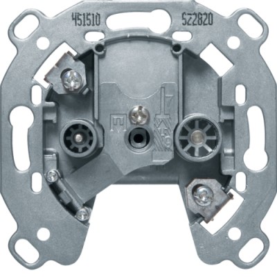 Розетка Berker антена, 2 отвори, прохідна (451510)