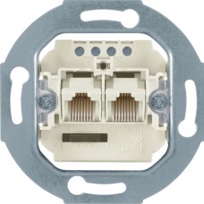 Розетка Berker UAE 2х8(4)-полюсн. с подключением резисторов, Кат.3 (4592)
