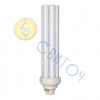 Лампа PHILIPS PL-T Xtra 57W/830/4P GХ24q-5 компактна люмінесцентна