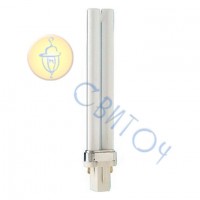 Лампа PHILIPS PL-S 11W/830/2Р G23 компактная люминесцентная (927936483011)