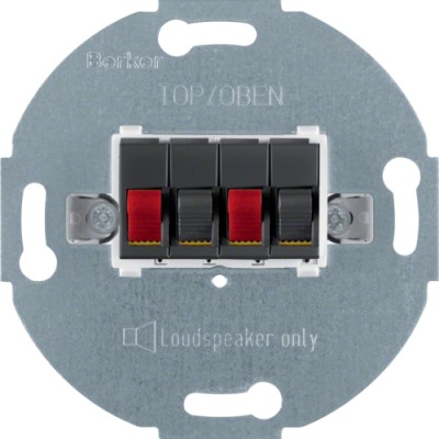 Розетка Berker для стерео-гучномовця, антрацит (457305)