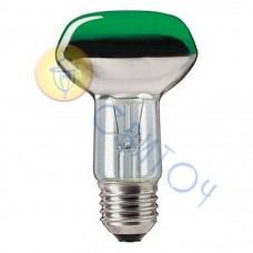 Лампа PHILIPS R63 E27 40W цв. рефлекторная ЗЕЛЕНАЯя (923345844217)