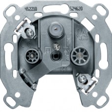 Розетка Berker антена, 3 отвори, окрема (452210)