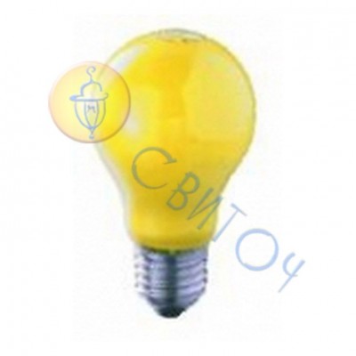 Лампа OSRAM BELLALUX T60 E27 60W желтая (CITRON) (4050300020594)