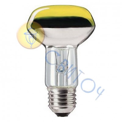 Лампа PHILIPS R63 E27 40W цв. рефлекторная желтая (923345744217)