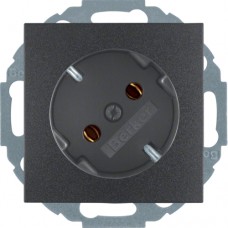 Розетка Berker с з/к с наклоном на 45град., антрацит, 16А/250В B.х (47271606)