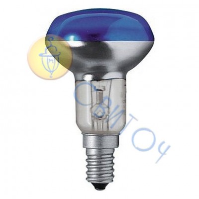 Лампа PHILIPS R80 E27 60W цв. рефлекторная СИНЯЯя (923247644219)