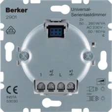 Універсальний натискний диммер Berker подвійного включення (2901)