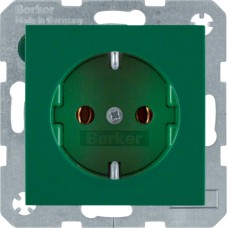 Розетка Berker с з/к, ЗЕЛЕНАЯя, 16А/250В S.1 (47438913)