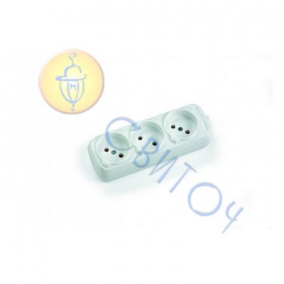 90208900 3-гнізда колодки без з/к Vi-Ko