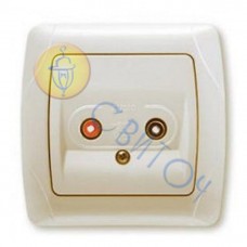 90562037 Розетка аудио крем CARMEN Vi-Ko