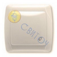 90562012 Розетка с крышкой с з/к крем CARMEN Vi-Ko