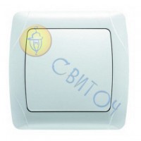 90561001 Выключатель 1 скр. белый CARMEN Vi-Ko