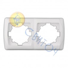 90571102 Рамка 2-я белая CARMEN Vi-Ko