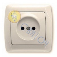 90562007 Розетка 1 без з/к крем CARMEN Vi-Ko