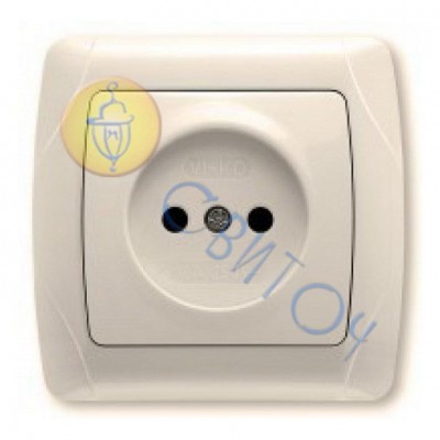 90562007 Розетка 1 без з/к крем CARMEN Vi-Ko