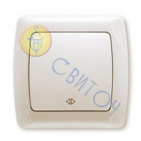 90562031 Выключатель 1 скр. реверсивный крем CARMEN Vi-Ko