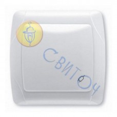 90561012 Розетка с крышкой с з/к белая CARMEN Vi-Ko