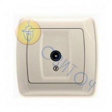 90562060 Розетка TV проходная крем CARMEN Vi-Ko