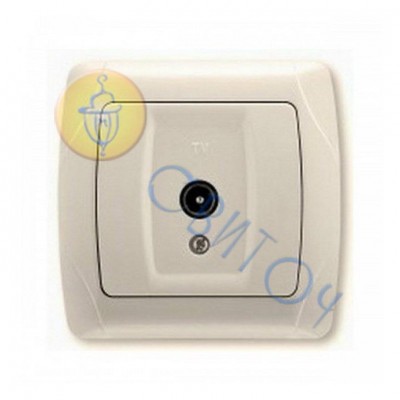 90562060 Розетка TV проходная крем CARMEN Vi-Ko