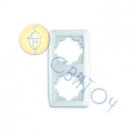 90571002 Рамка 2-а біла верт. CARMEN Vi-Ko