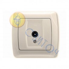 90562010 Розетка TV концевая крем CARMEN Vi-Ko