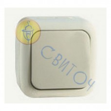 90555601 Выключатель 1откр. (IP54) крем Palmiye Vi-Ko