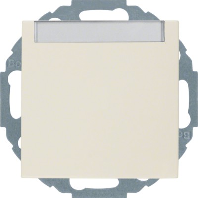 Розетка Berker с з/к, крышка, поле д/надписи, защ.контактов, белая, 16А/250В S.1 (47468982)