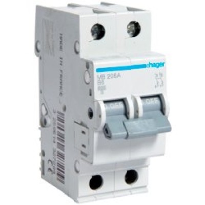 MB263A Автоматичний вимикач 2P 6kA B-63A 2M