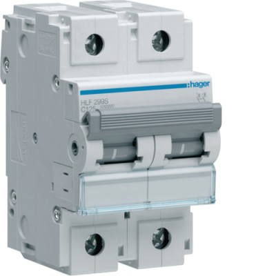 Автоматический выключатель Hager 2P 10kA C-125A 3M (HLF299S)