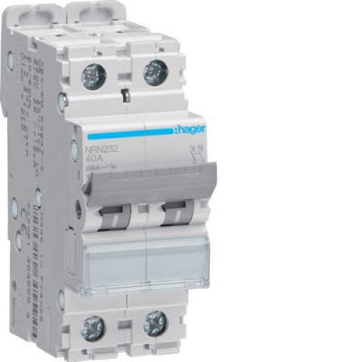 Автоматический выключатель Hager 2P 20kA C-32A 2M (NRN232)