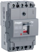 HDA025L Автоматичний вимикач x160, In=25А, 3п, 18kA, Тфікс./Мфікс. 