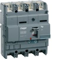 Автоматический выключатель Hager x250, In=160А, 4п, 40kA, Трег./Мрег. (HNB161H)
