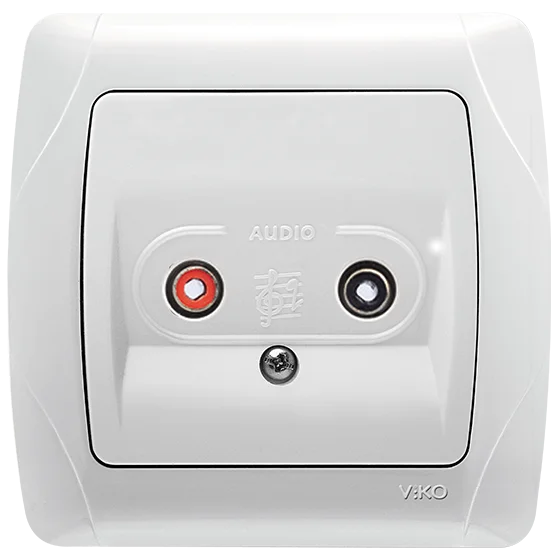 90561037 Розетка аудио Vi-Ko CARMEN белая