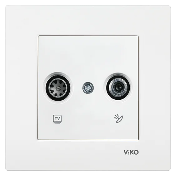 90960085 Розетка TV+CAT VI-KO KARRE белый